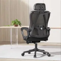 オフィスチェア 椅子 デスクチェア オフィスチェア メッシュ フットレスト付き