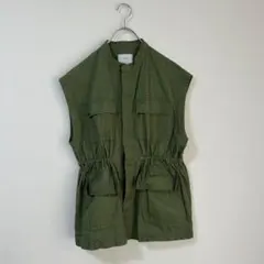 【Discoat・ディスコート】ミリタリージャケット オリーブ ★色落ちあり