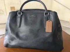 COACH コーチ マーゴット キャリーオール 花柄 ブラック ハンドバッグ