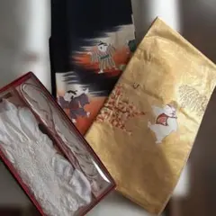 中*穂様 黒留袖と帯、小物のセット