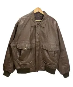 90s WILSON レザー　フライトジャケット　ブラウン　G-1 A-2