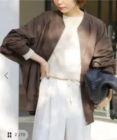 ウォッシャブルナイロンダブルジップMA-1