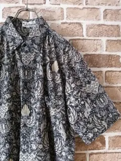 ウィスコンシン州様専用　未使用品 エスニック 総柄 シャツ ビッグ シルエット