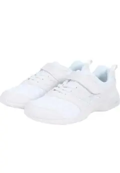 スニーカー　上履き　白　瞬足　マジックテープ　22cm