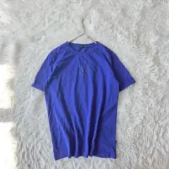 ドラッグストアーズdrugstore's 半袖TシャツLロゴプリントブルー