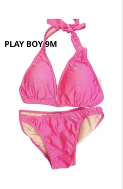 PLAYBOY ビキニ セパレート水着 ピンク ラインストーンのサムネイル