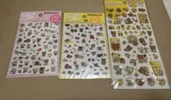リラックマ　シール　3シート