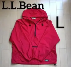 L.L.Bean マウンテンパーカー Ｌ プルオーバー レッド 赤