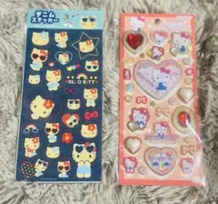 ハローキティ ジュエルシール デニムシール 2枚セット