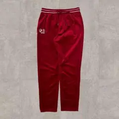 ジャージパンツ レッド 赤 ウエストゴム スポーツウェア カジュアル 部屋着