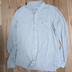 LACOSTE グレー 長袖シャツ レギュラーフィット