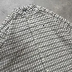 90s Ralph Lauren ラルフローレン チェックシャツ ビックサイズ