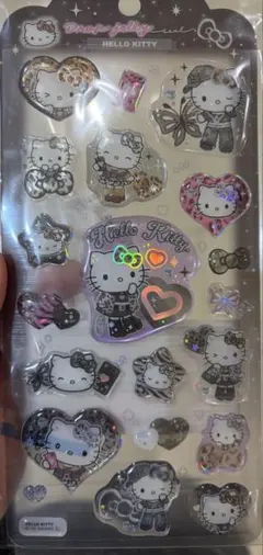 即発送　サンリオ　ハローキティ　 ドロップジェリーシール　 ヒョウ柄　平成ギャル