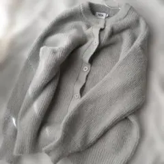 新品☆AZUL グレー カーディガン Mサイズ