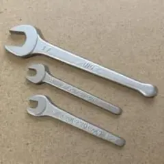 両口スパナ 3本セット スチール製