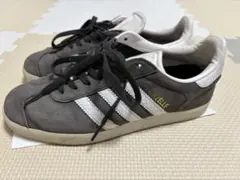 adidas Gazelle グレー/ホワイト スニーカー23センチ
