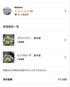 Manon様 リクエスト 2点 まとめ商品−50円