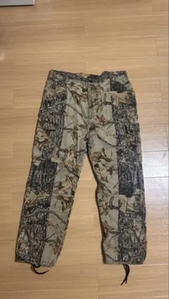 アディダスオリジナルス カーゴパンツ カモ柄 2WAY ハーフパンツ L