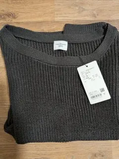 リネンライクニットプルオーバー