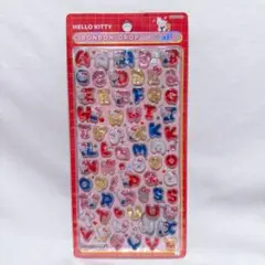 ボンボンドロップシール サンリオ アルファベット　moji ハローキティ 赤