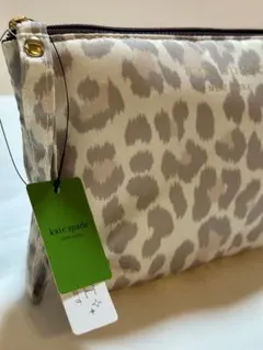 ケイトスペード katespade レオパード柄 豹柄 ポーチ 色グレージュのサムネイル