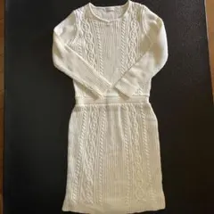 ニットワンピース 膝丈 ロングワンピース
