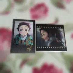 鬼滅の刃 お楽しみくじ　箔押しチェキ風ブロマイド/フィルム風クリアカード