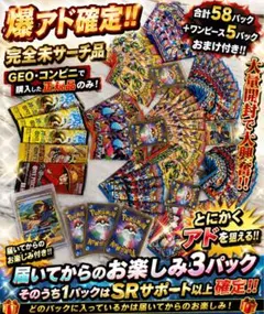 ポケモンカード大量まとめ売り 58パック＋ワンピース5パック＋4枚！！