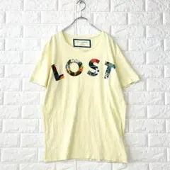 ザラ FLAMMABLE/L/黄/ロゴプリントTシャツ/半袖/ユニセックス/春夏のサムネイル
