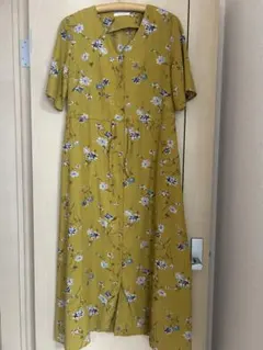 美品　chocol raffine robe 花柄半袖シャツワンピース