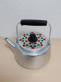 昭和レトロやかん アルミ製 やかん 花柄 ３リットルのサムネイル
