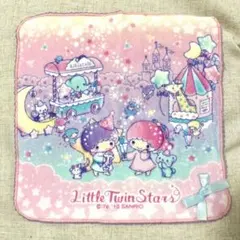 リトルツインスターズ ミルキーウェイソーダ ハンカチ プチタオル キキララのサムネイル