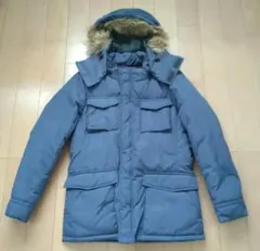 【アーノルドパーマー】美品 ダウンジャケット ネイビー　Lサイズ　フード取外し可