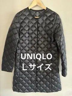 UNIQLOウルトラライトダウン ノーカラー　ロング コート Ｌ