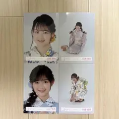 櫻坂46 2025年 浴衣 山川宇衣 中嶋優月 石森璃花 目黒陽色 生写真セット