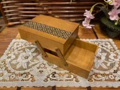 小物入れ 昭和レトロ 当時物 インテリア アンティーク 2段