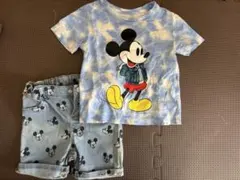 H&MミッキーショートパンツとbabyGAP ミッキーマウス Tシャツセット売り