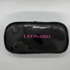 LEONARD エナメル ポーチ ブラック ピンクのサムネイル