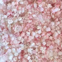 【50個】ピンク素材　ゆめかわ　ネイルパーツ　まとめ売り　デコパーツ　薔薇　量産