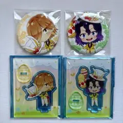 弱虫ペダル　イースター　ミニキャラアクスタ　缶バッジ　手嶋純太　青八木一