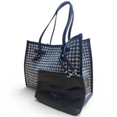 GIANNI CHIARINI マルチェッラS トートバッグ ポーチ付き　千鳥柄