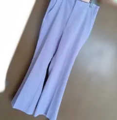 レディース スラックス パンツ パープル