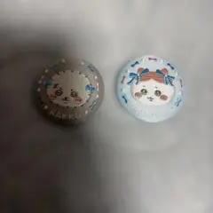 ちいかわ　刺繍缶バッジ　ラッコ　ハチワレ