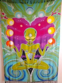 SPACE TRIBE Batik Wallhangings Alien