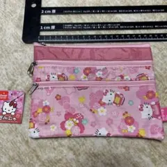 ハローキティ 和柄　葉朗彩々　ポーチ