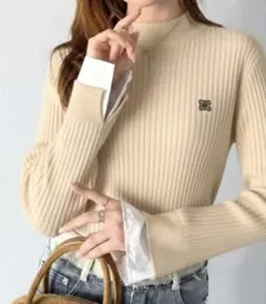 新品☆ milybilet リブ編み 長袖トップス M クラシカルエルフ
