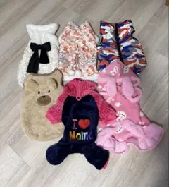 犬服 まとめ売り 小型犬用 秋冬　かわいい系