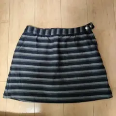 23区ゴルフ用ストライプスカート (ネイビー/グレー)