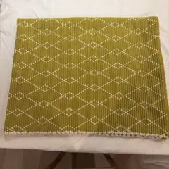 ACTUS オリーブグリーン ラグ 約143cm x 117cm 床暖房対応