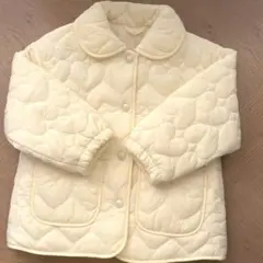 新品　apres les cours ハート柄キルトジャケット 110
